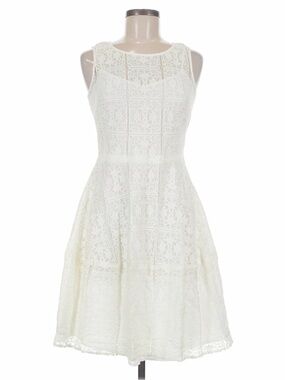 Tommy Hilfiger Pale Pink Lace Fit & Flare Dress